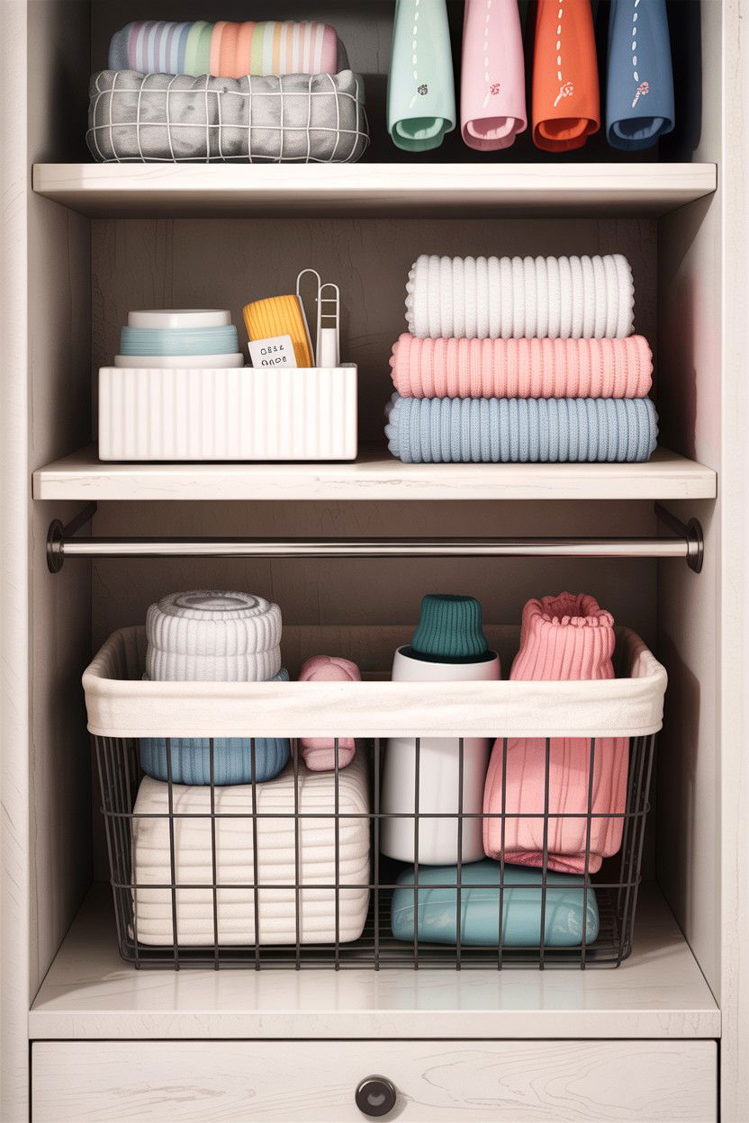 Under Shelf Basket - 30 bedroom storage containers
