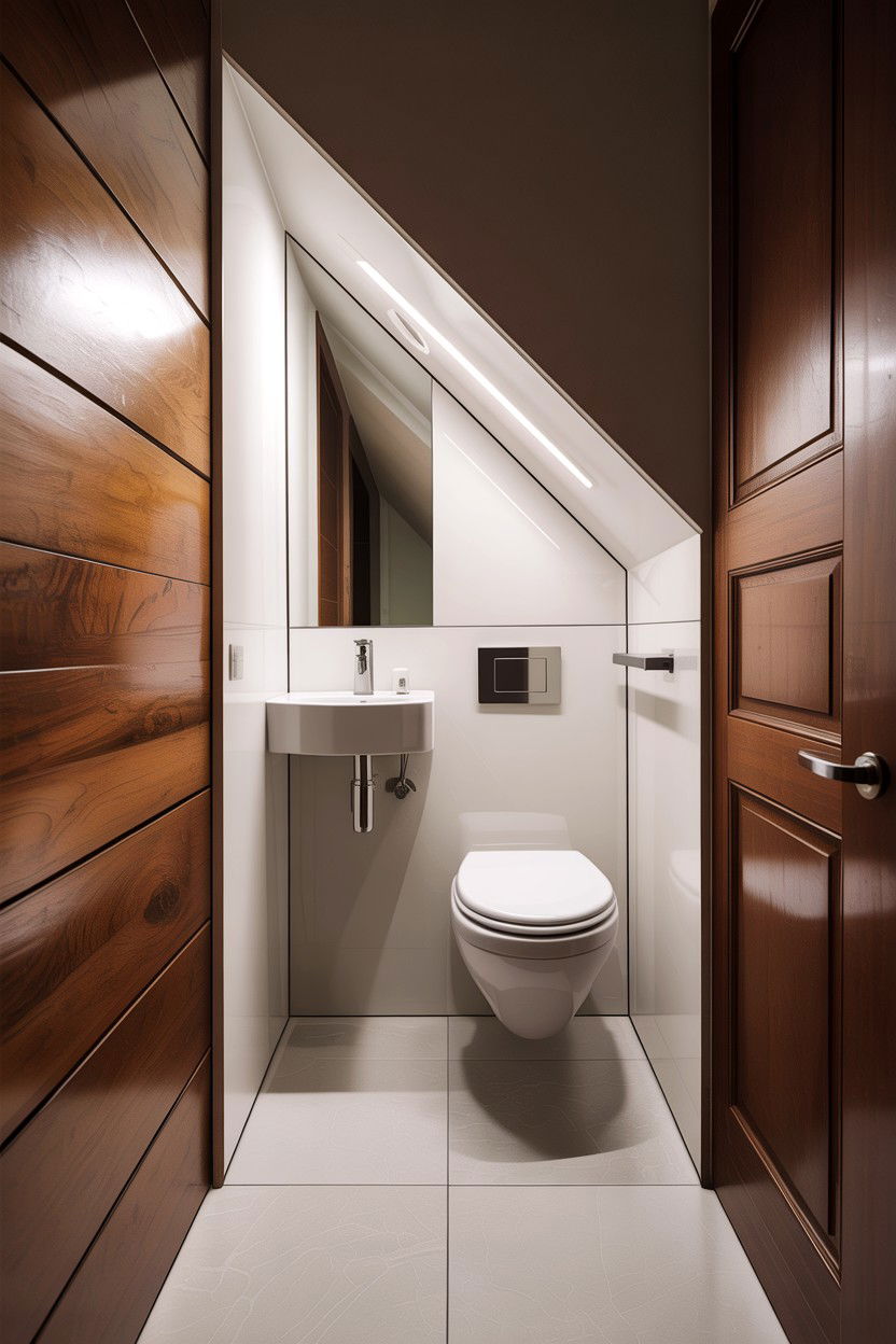 Under Stairs Toilet - 30 downstairs bathroom ideas