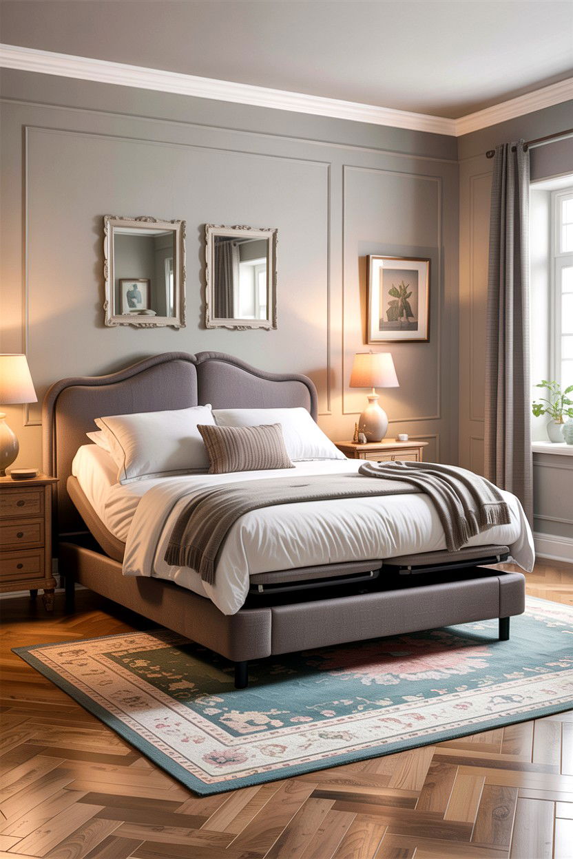 Upholstered Adjustable Bed Base - 30 bedroom adjustable beds