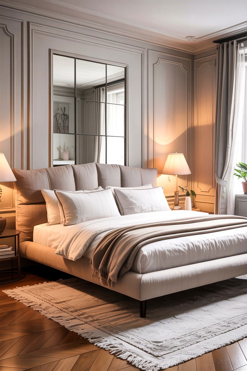 Upholstered Floating Bed - 30 bedroom floating bed ideas