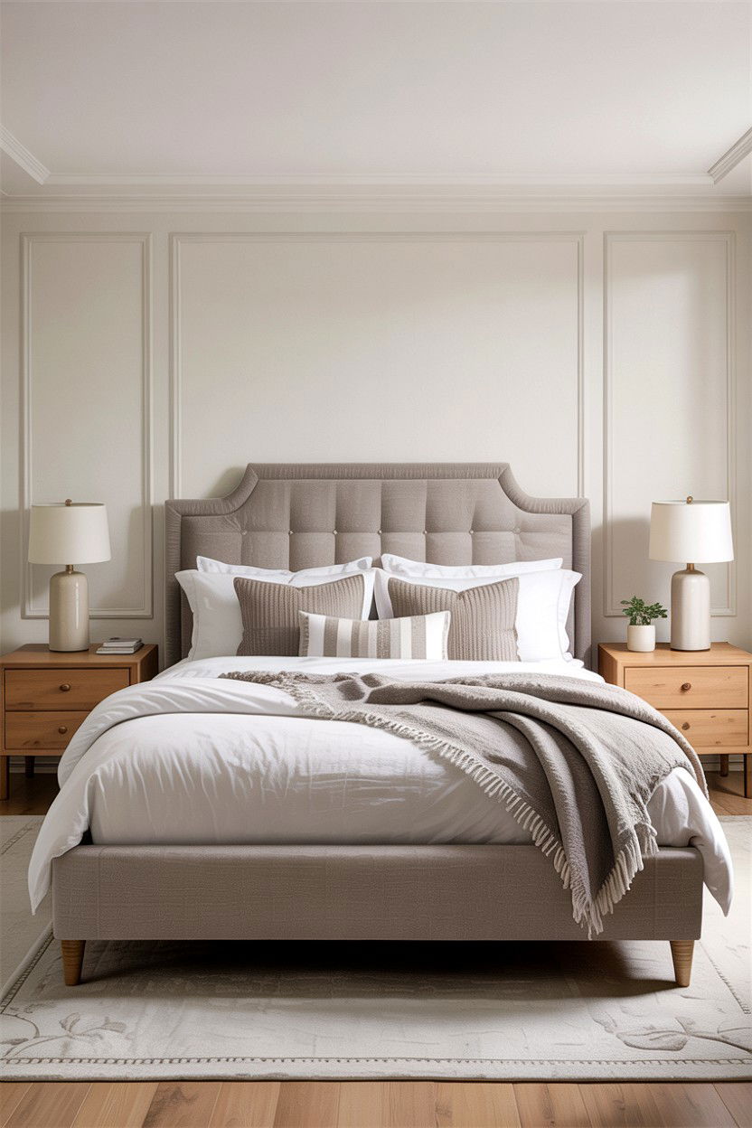 Upholstered Headboard Bedroom - 30 bedroom bed ideas