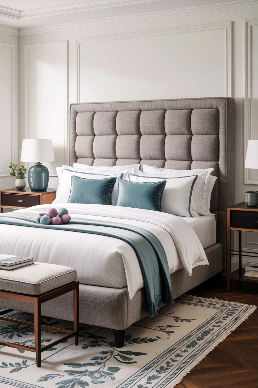Upholstered Headboard - 30 bedroom headboard ideas