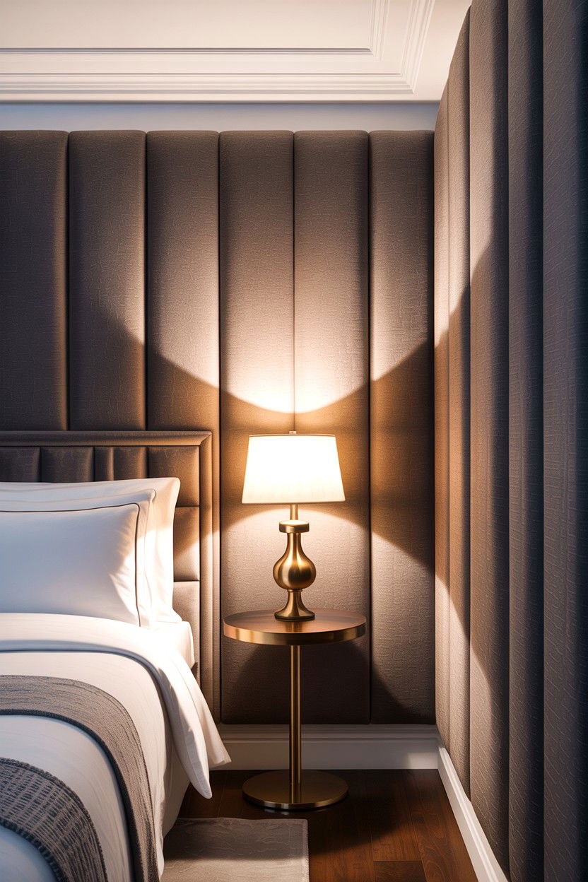 Upholstered Wall Panels - 30 bedroom accent wall ideas