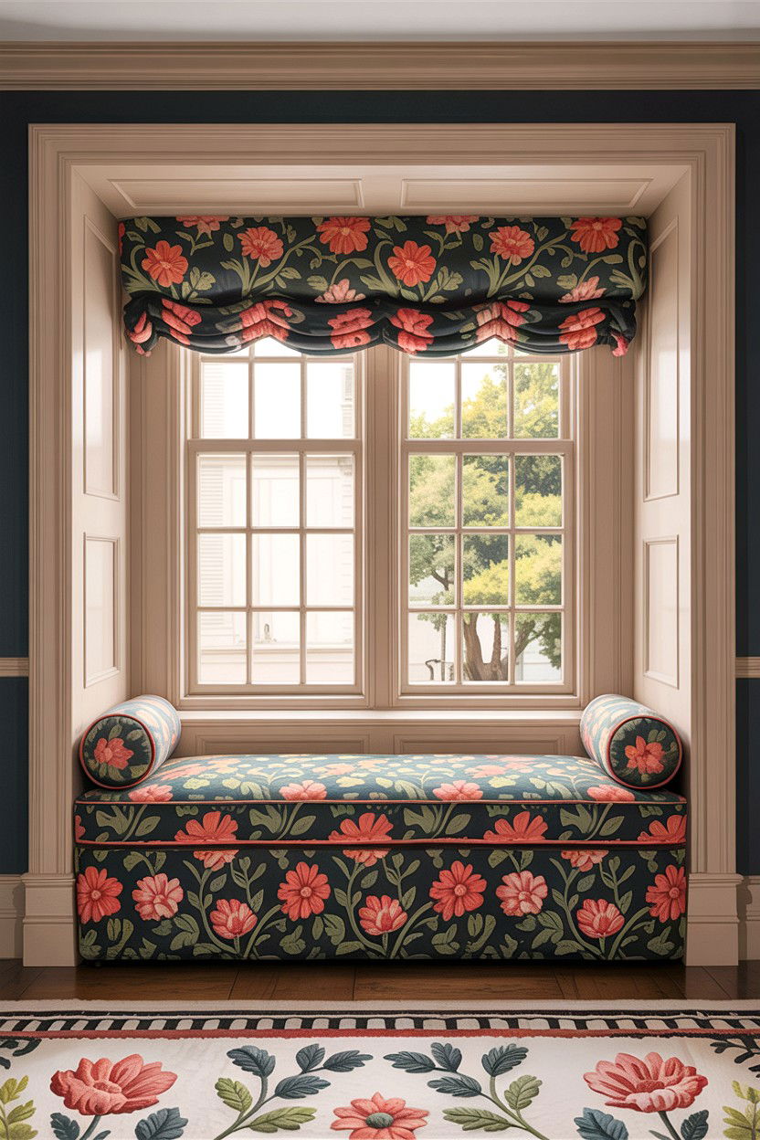 Upholstered window seat - 30 bedroom window seat ideas