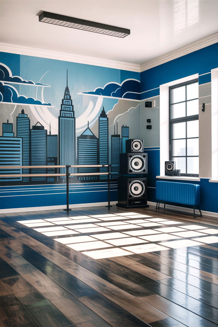 Urban Dance Room - 30 dance bedroom ideas