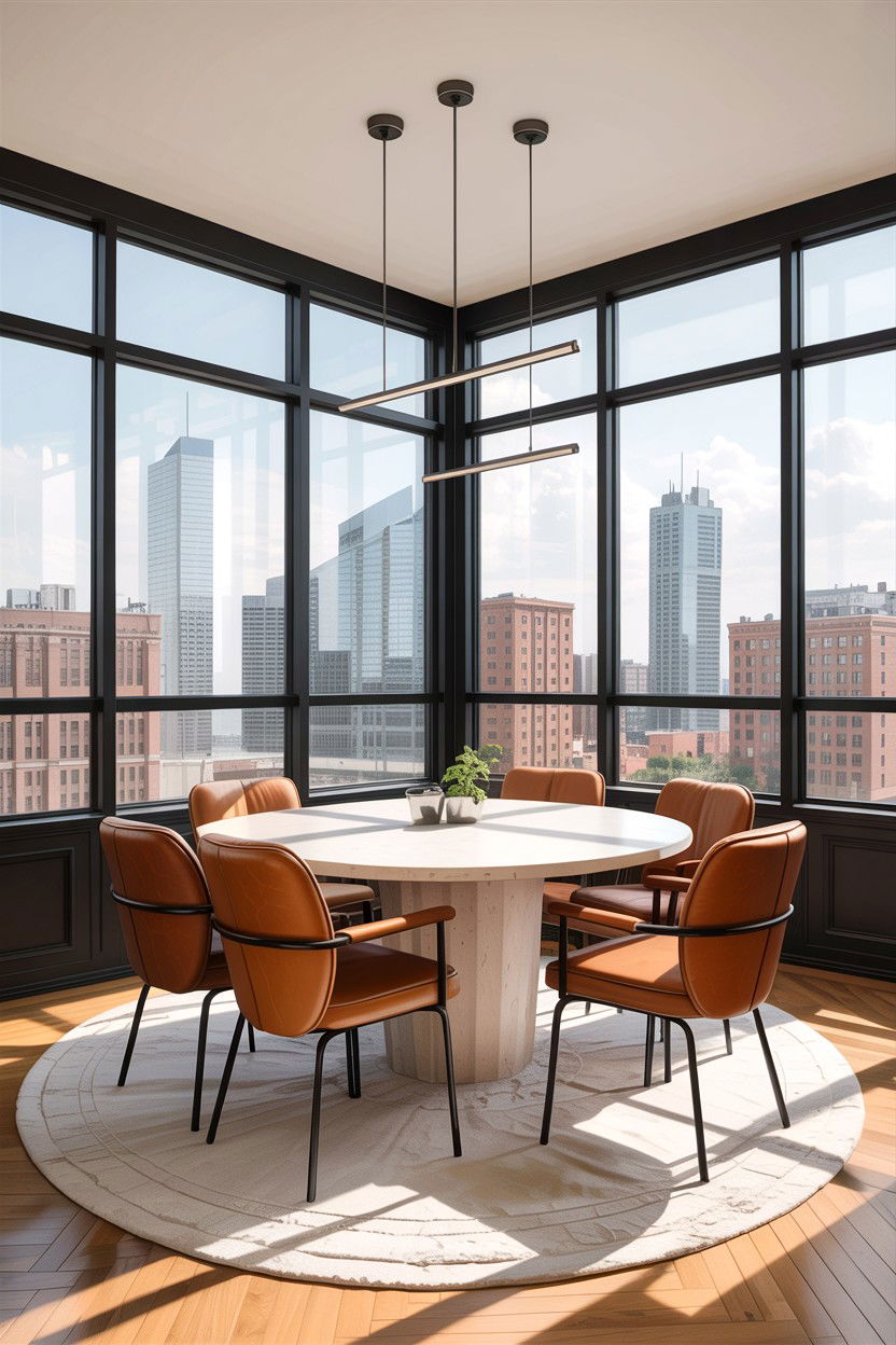 Urban Modern Dining Room - 30 tan and white dining room ideas