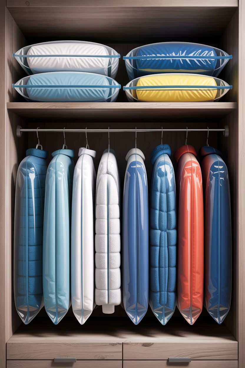 Vacuum Seal Bags - 30 bedroom storage containers