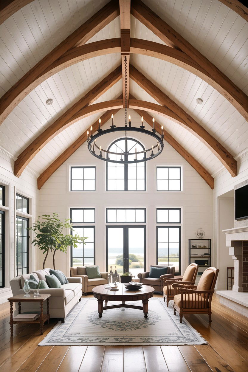 Vaulted Ceiling Living Room - 30 California casual living room ideas