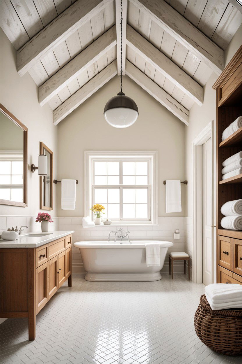 Vaulted ceiling bathroom - 30 architect designed bathroom ideas