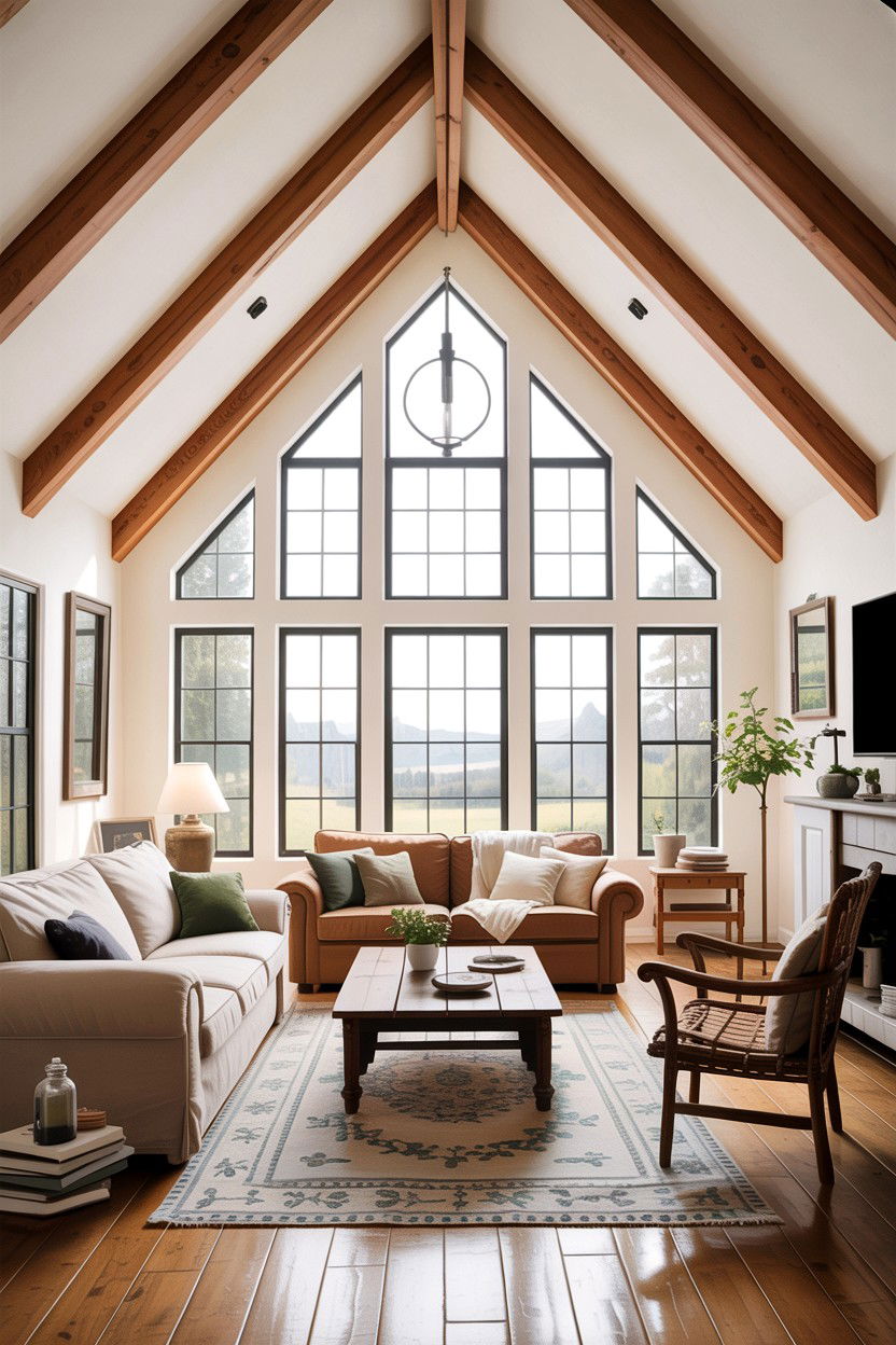 Vaulted ceiling living room - 30 living room false ceiling designs