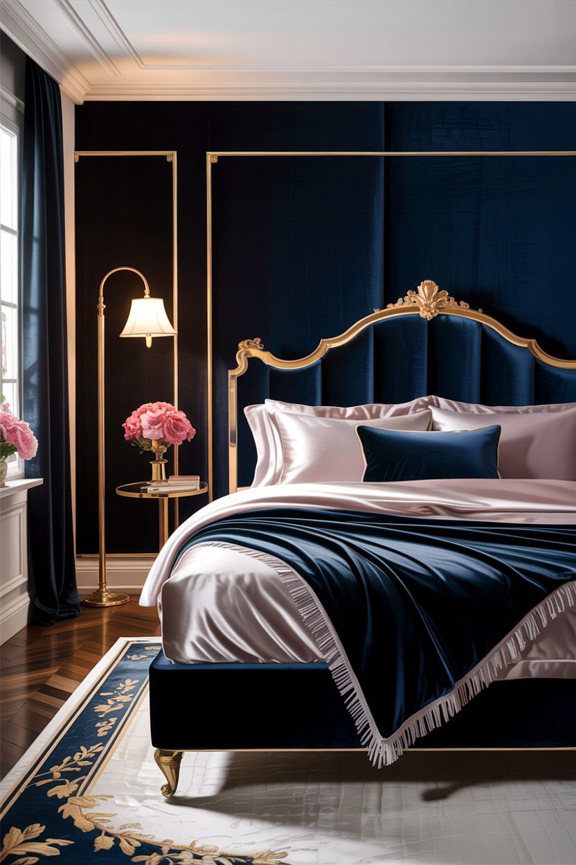 Velvet And Silk Luxury Bedroom - 30 layered texture bedroom ideas
