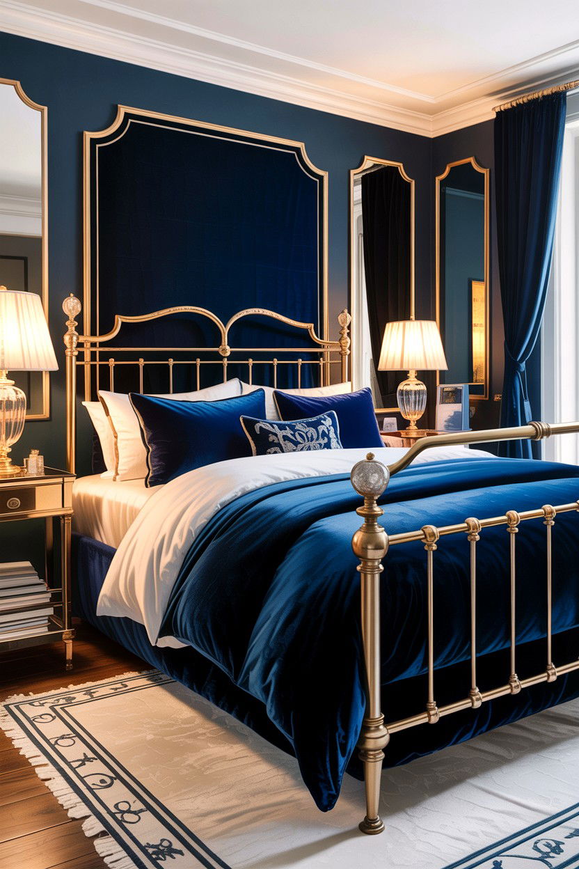 Velvet Bedding Brass Bed - 30 bedroom brass beds