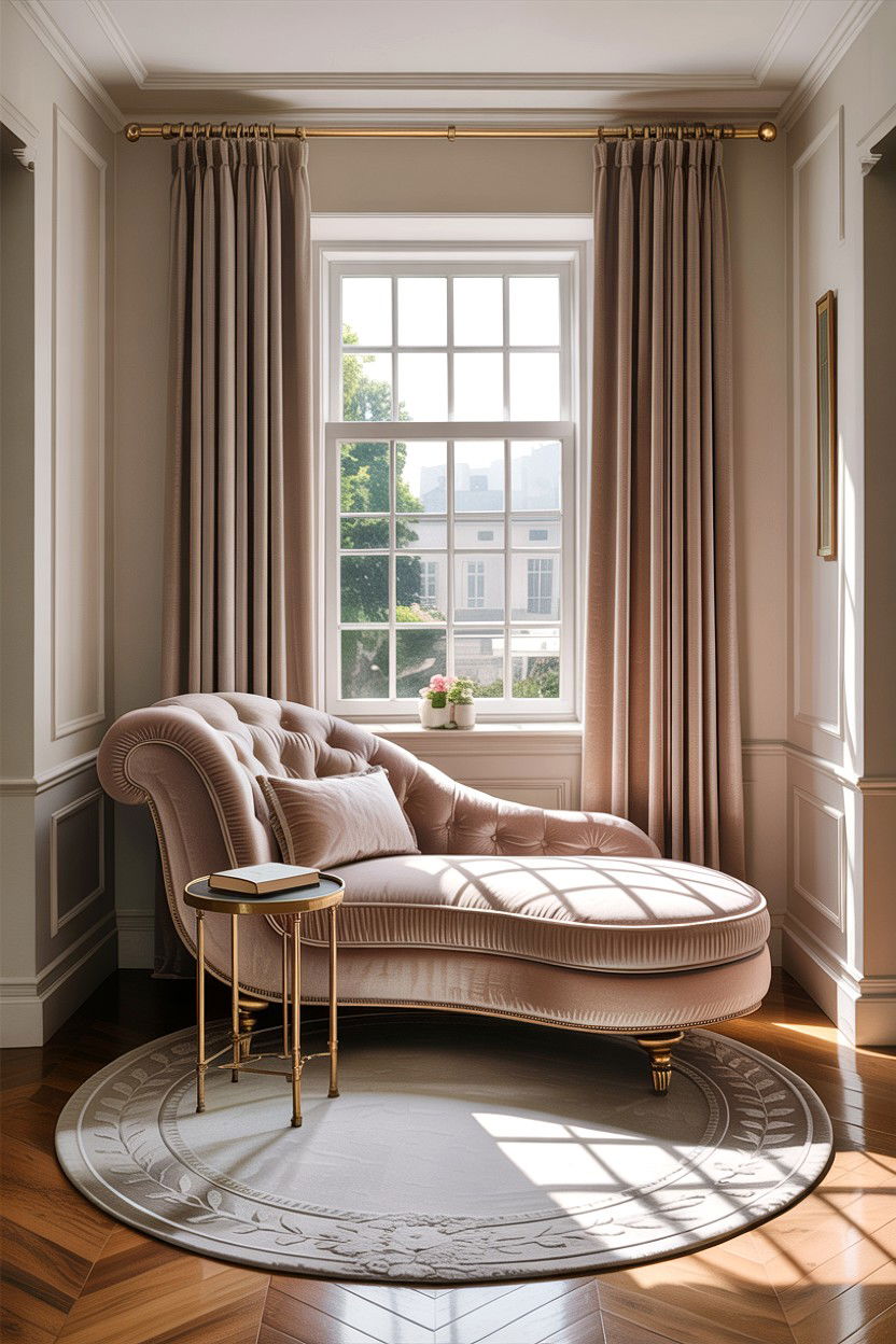 Velvet Chaise Lounge - 30 velvet accent ideas