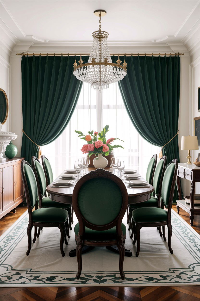 Velvet Curtains - 30 velvet accent ideas