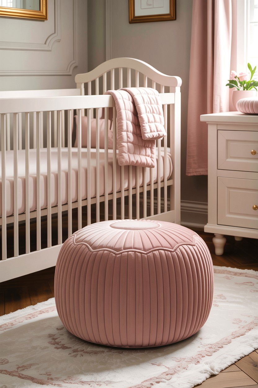 Velvet Pouf Decor - 30 velvet accent ideas