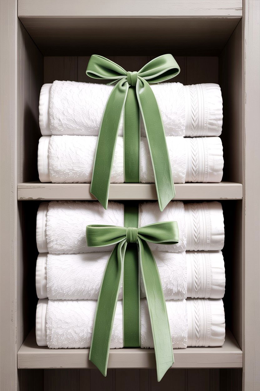 Velvet Ribbon Decor - 30 velvet bathroom ideas