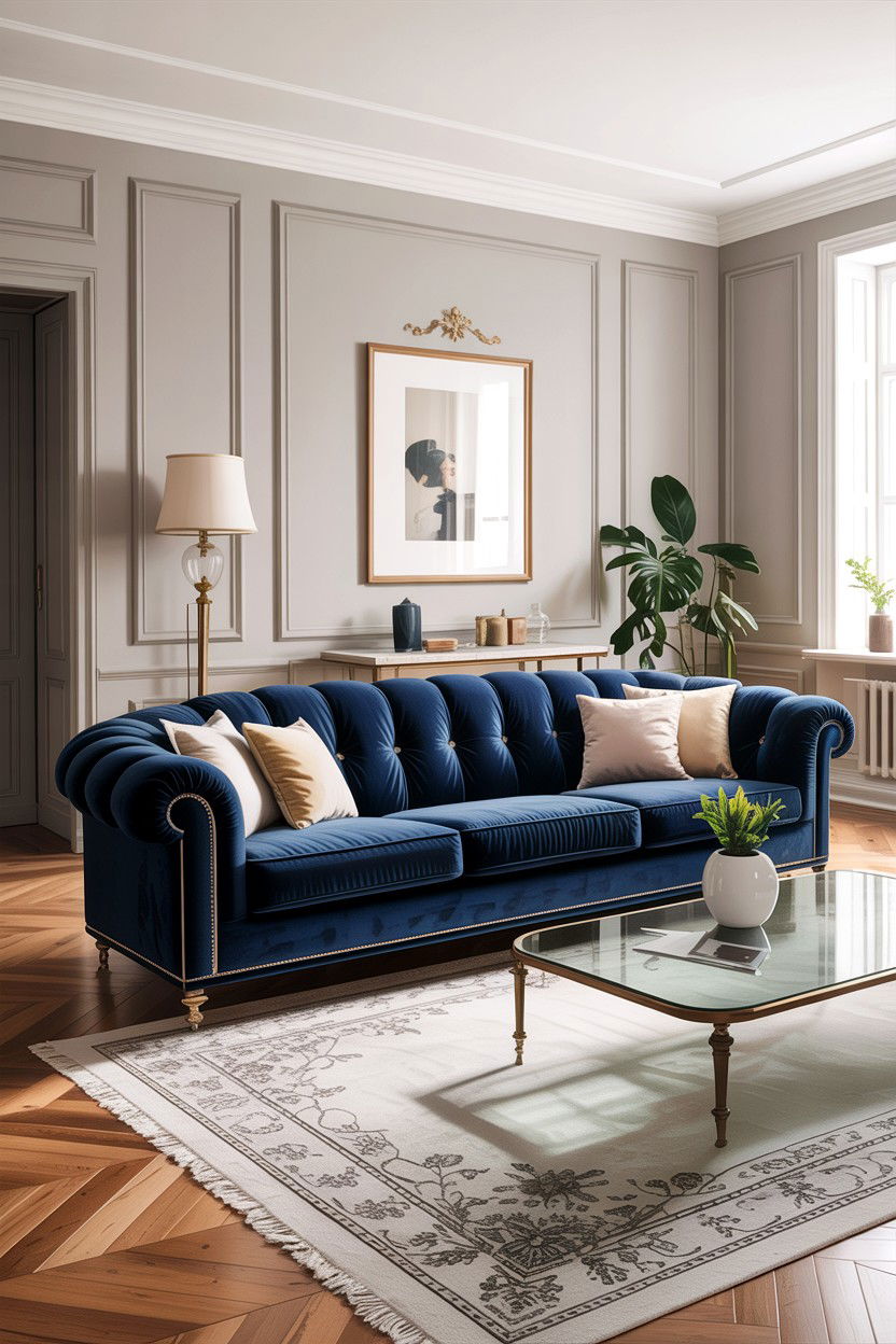 Velvet Sofa Living Room - 30 velvet accent ideas