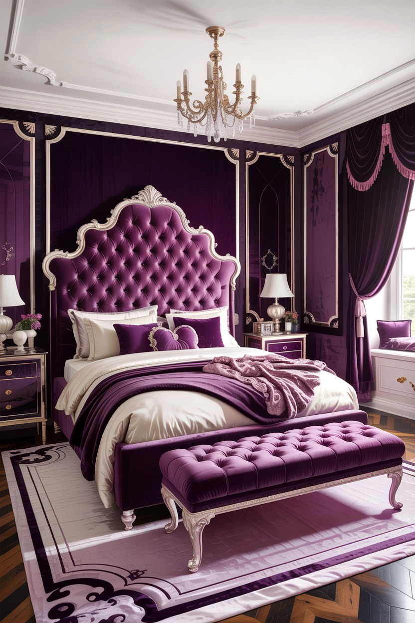 Velvet Texture Bedroom - 30 couples bedroom ideas