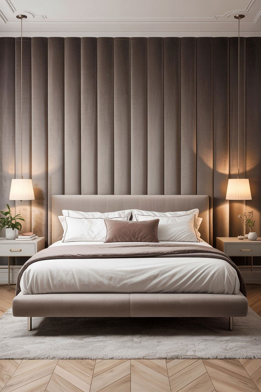 Velvet Wall Panels - 30 velvet accent ideas