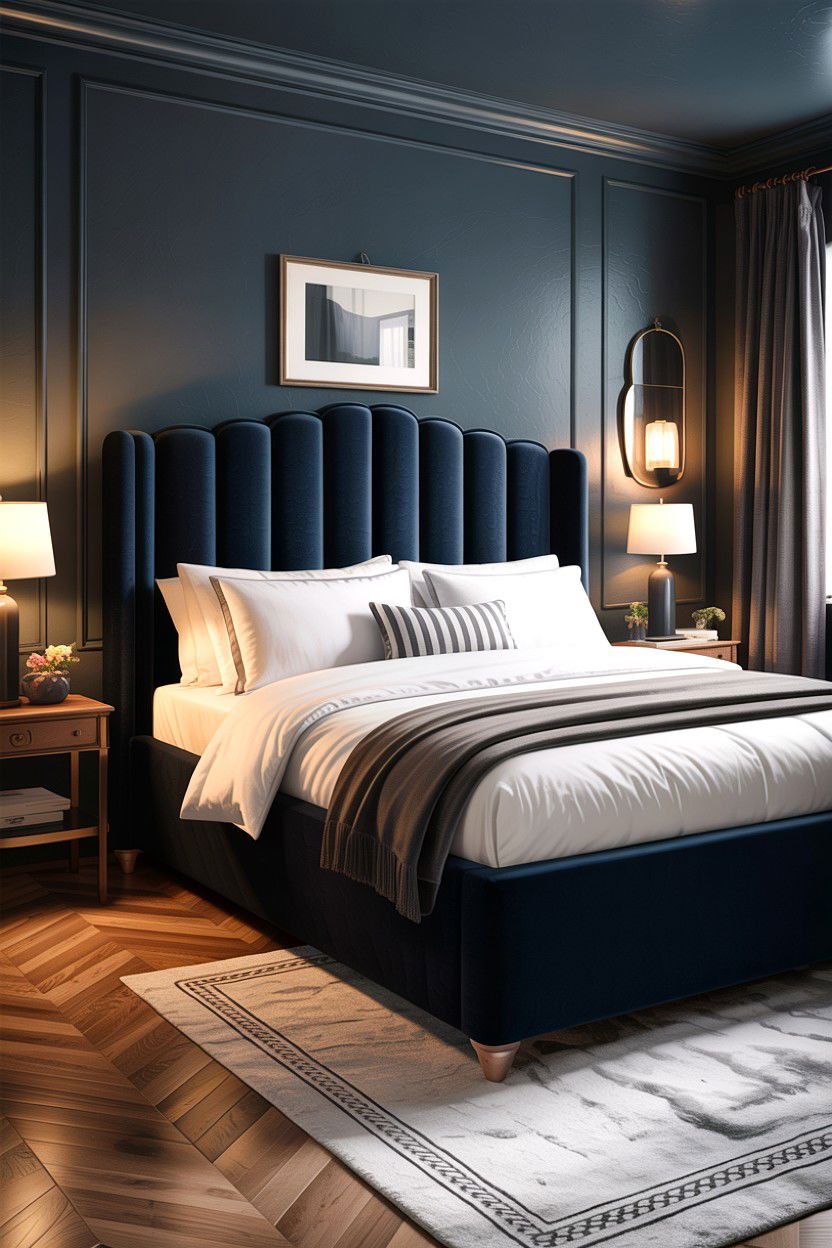 Velvet ottoman bed - 30 bedroom ottoman bed ideas