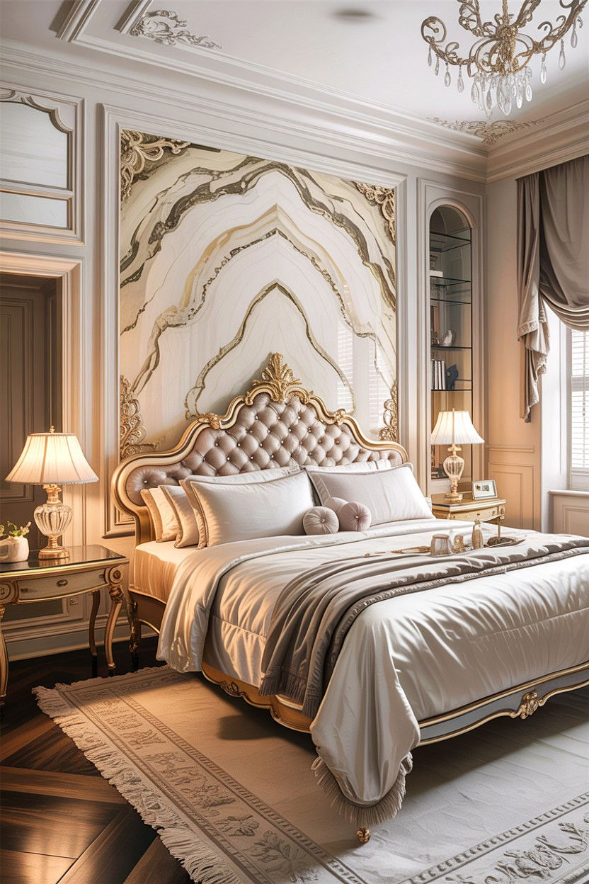 Venetian plaster wall - 30 bedroom textured walls