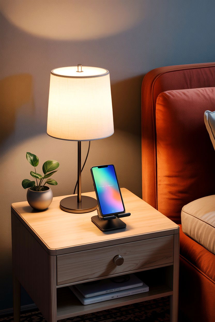 Vertical Charging Stand - 30 bedroom phone chargers