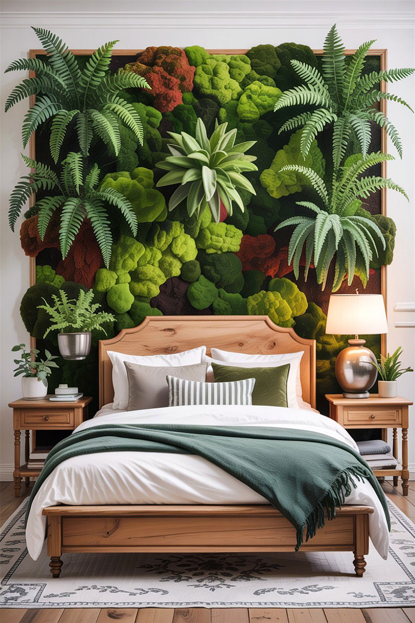 Vertical Garden - 30 bedroom wall ideas