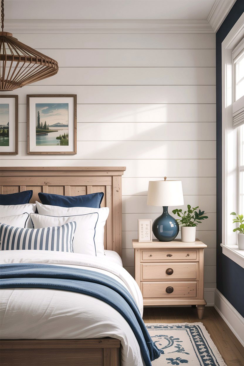 Vertical Shiplap - 30 bedroom accent walls