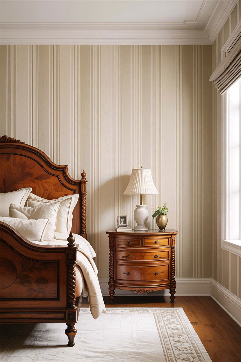 Vertical Stripe Texture Wallpaper - 30 bedroom textured wallpapers