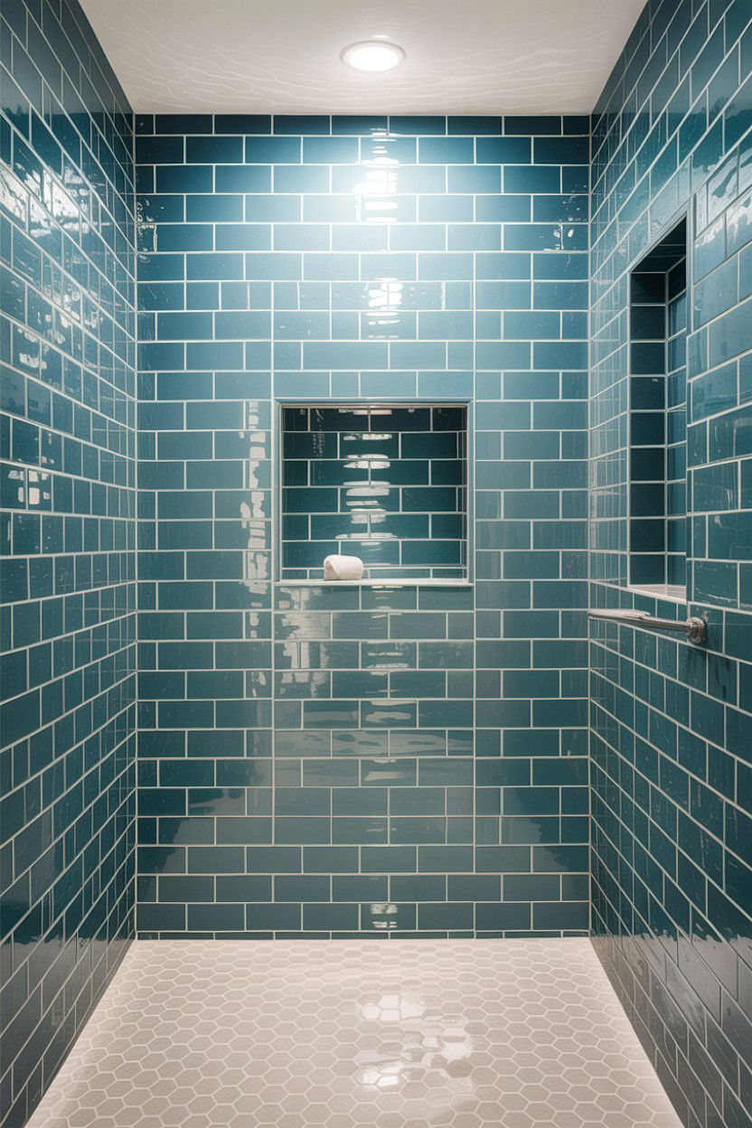 Vertical Tile - 30 contemporary bathroom ideas