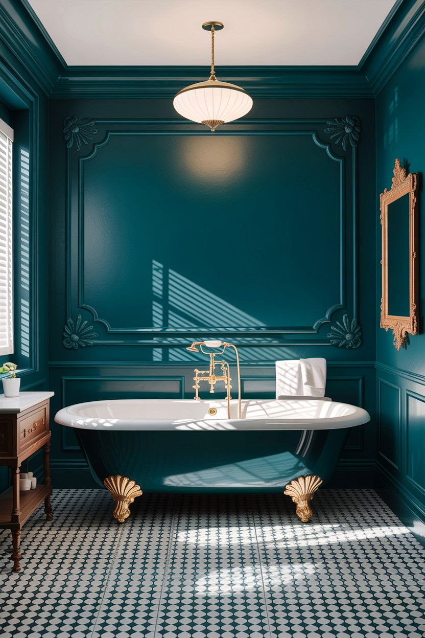 Victorian Bathroom Baseboard - 30 bathroom baseboard ideas