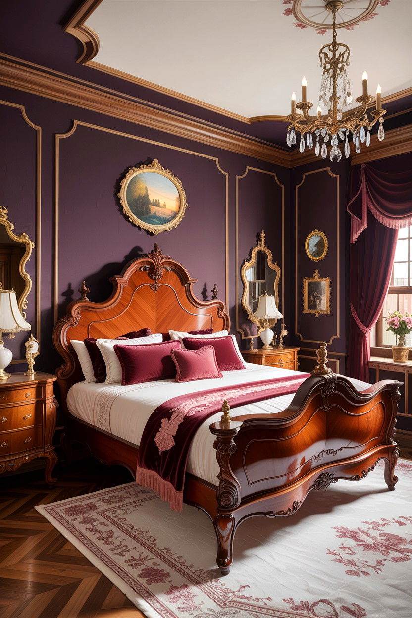 Victorian Cherry Wood Bedroom - 30 bedroom cherry furniture ideas