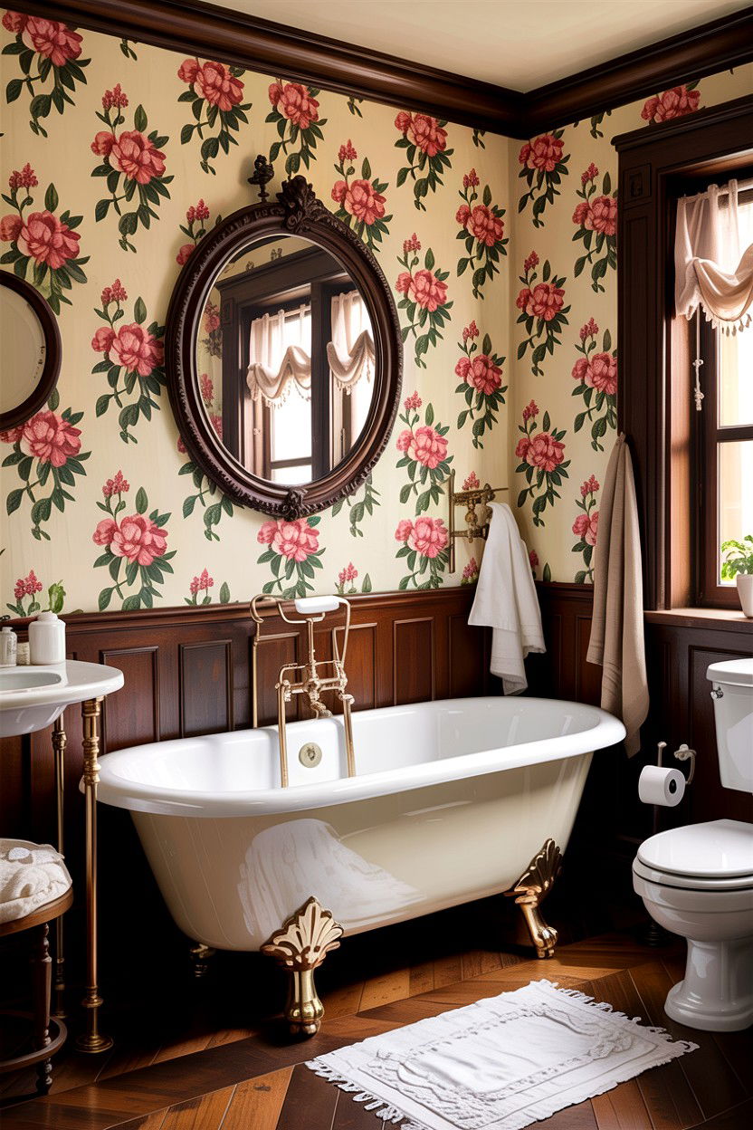 Victorian Clawfoot Tub - 30 bathroom decade style ideas