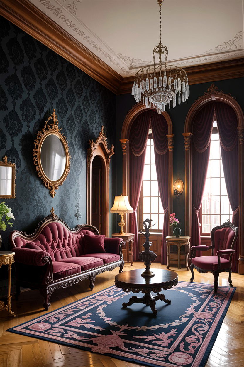 Victorian Gothic Living Room - 30 gothic living room ideas