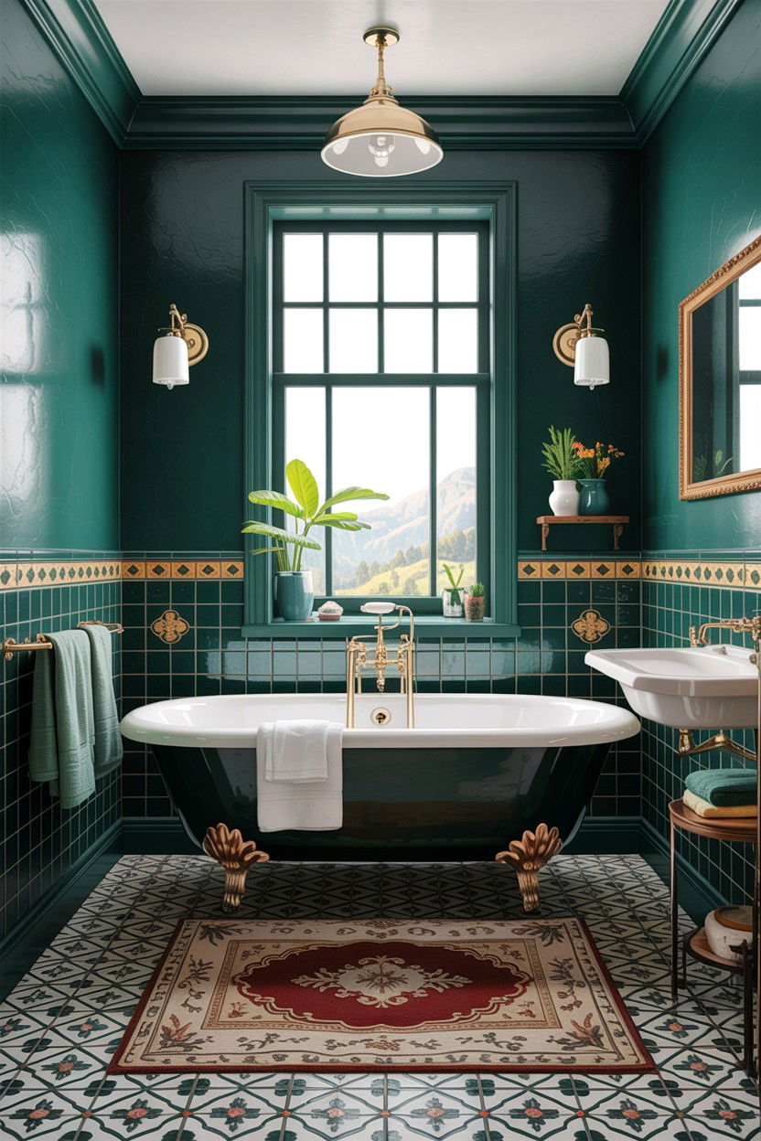 Victorian Style Bath - 30 custom home bathroom ideas