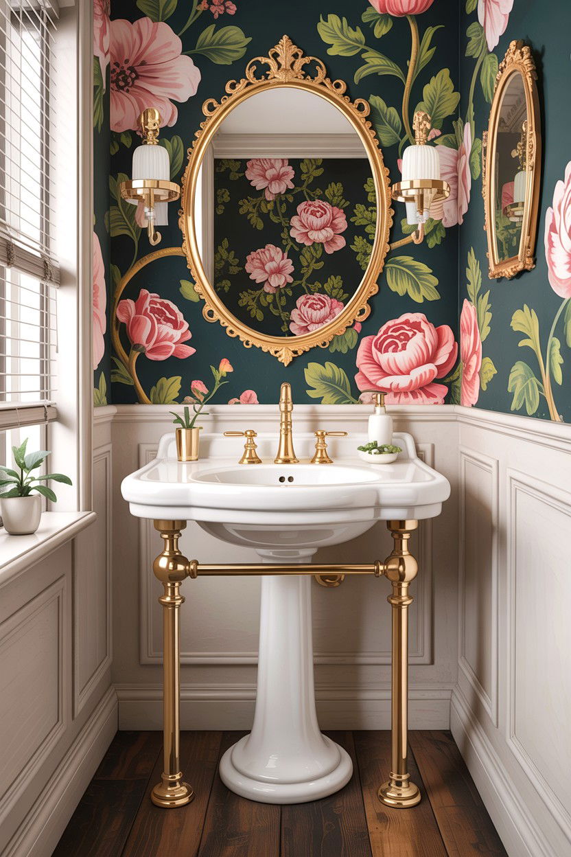 Victorian gold bathroom faucet - 30 gold faucet ideas