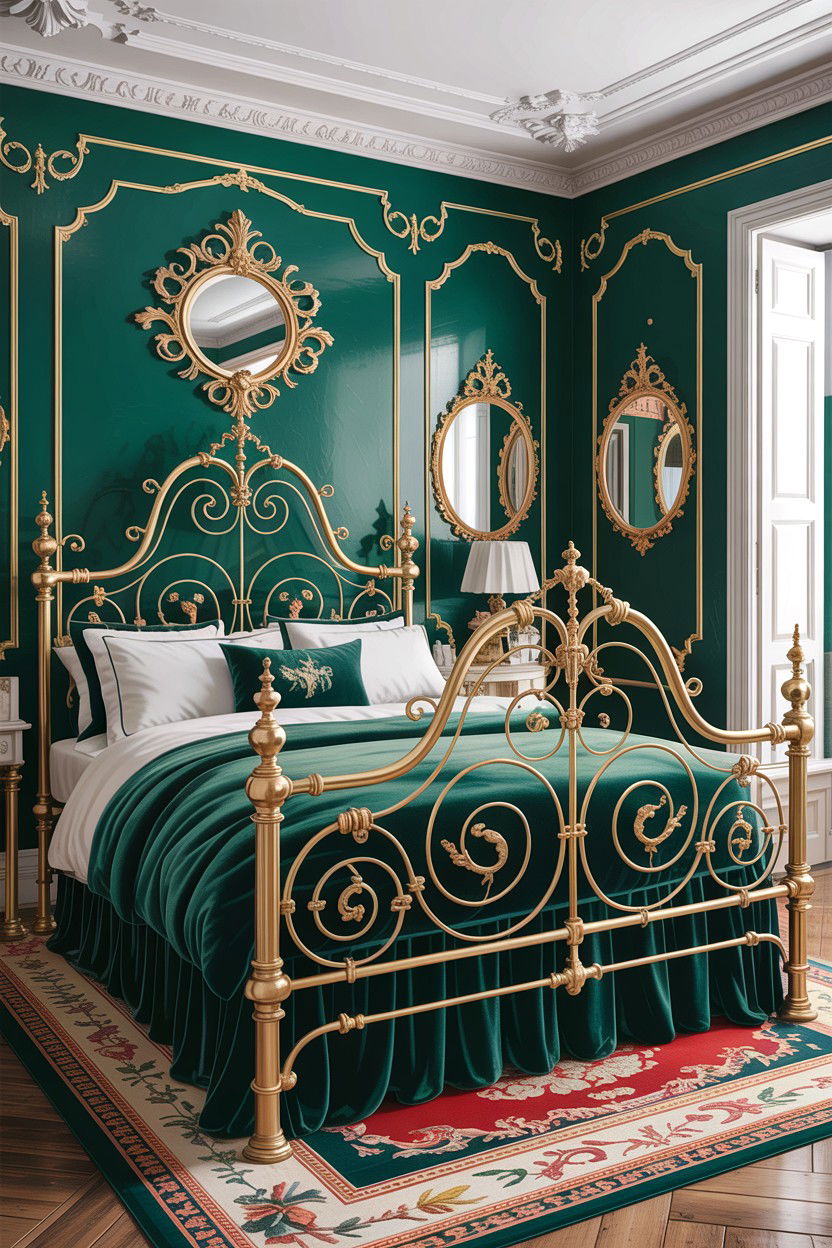 Victorian iron bed - 30 bedroom iron beds