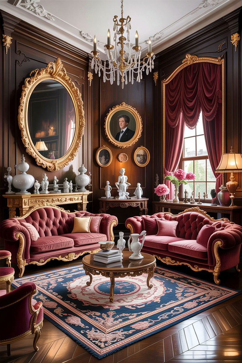 Victorian maximalist living room - 30 cluttercore living room ideas