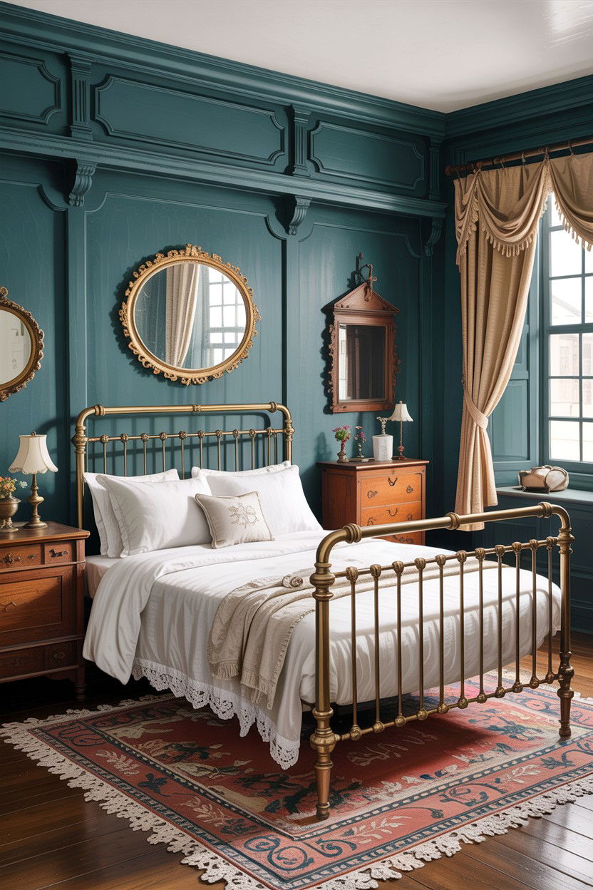Vintage Brass Bed Room - 30 bedroom furniture ideas