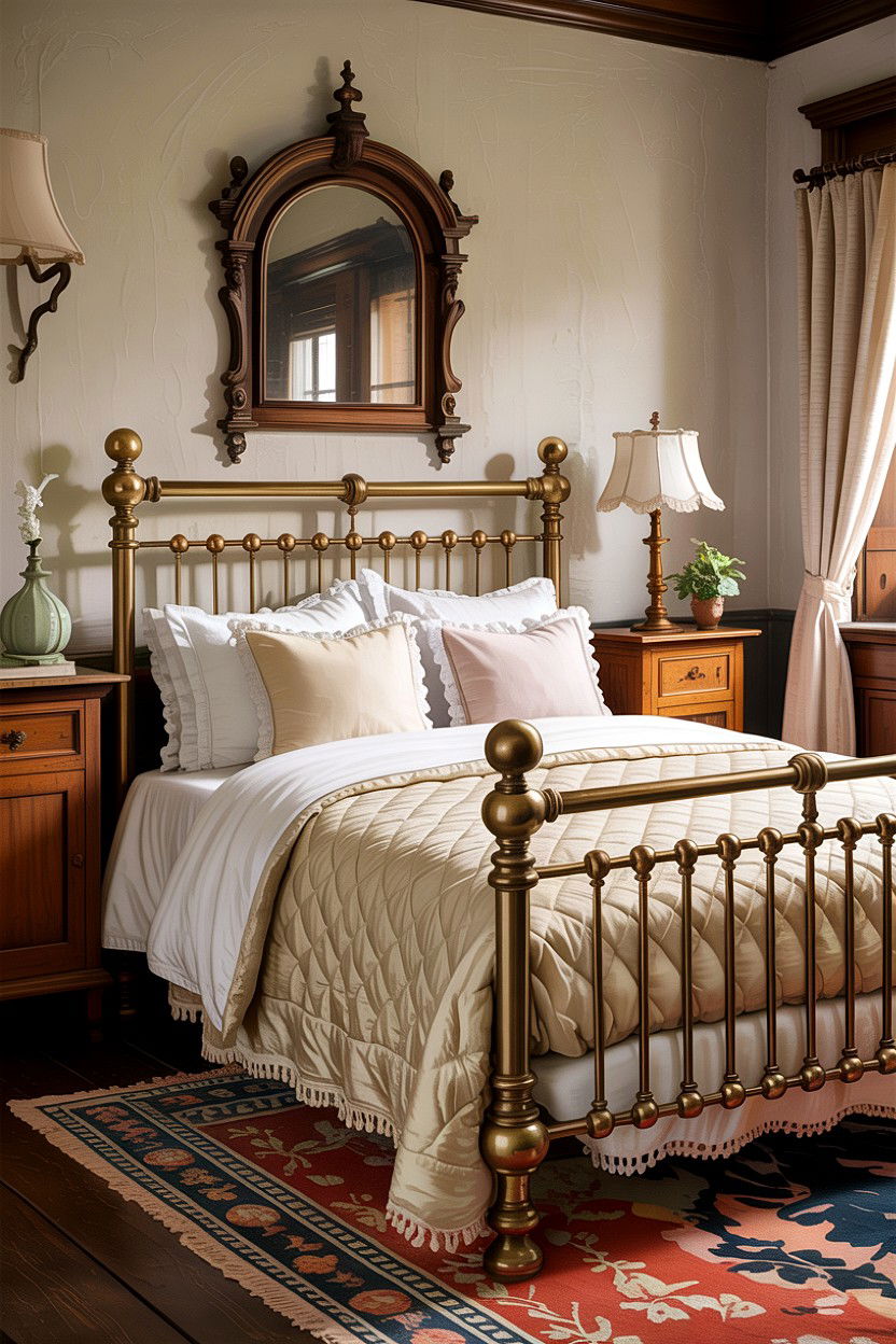 Vintage Brass Bed - 30 bedroom brass beds