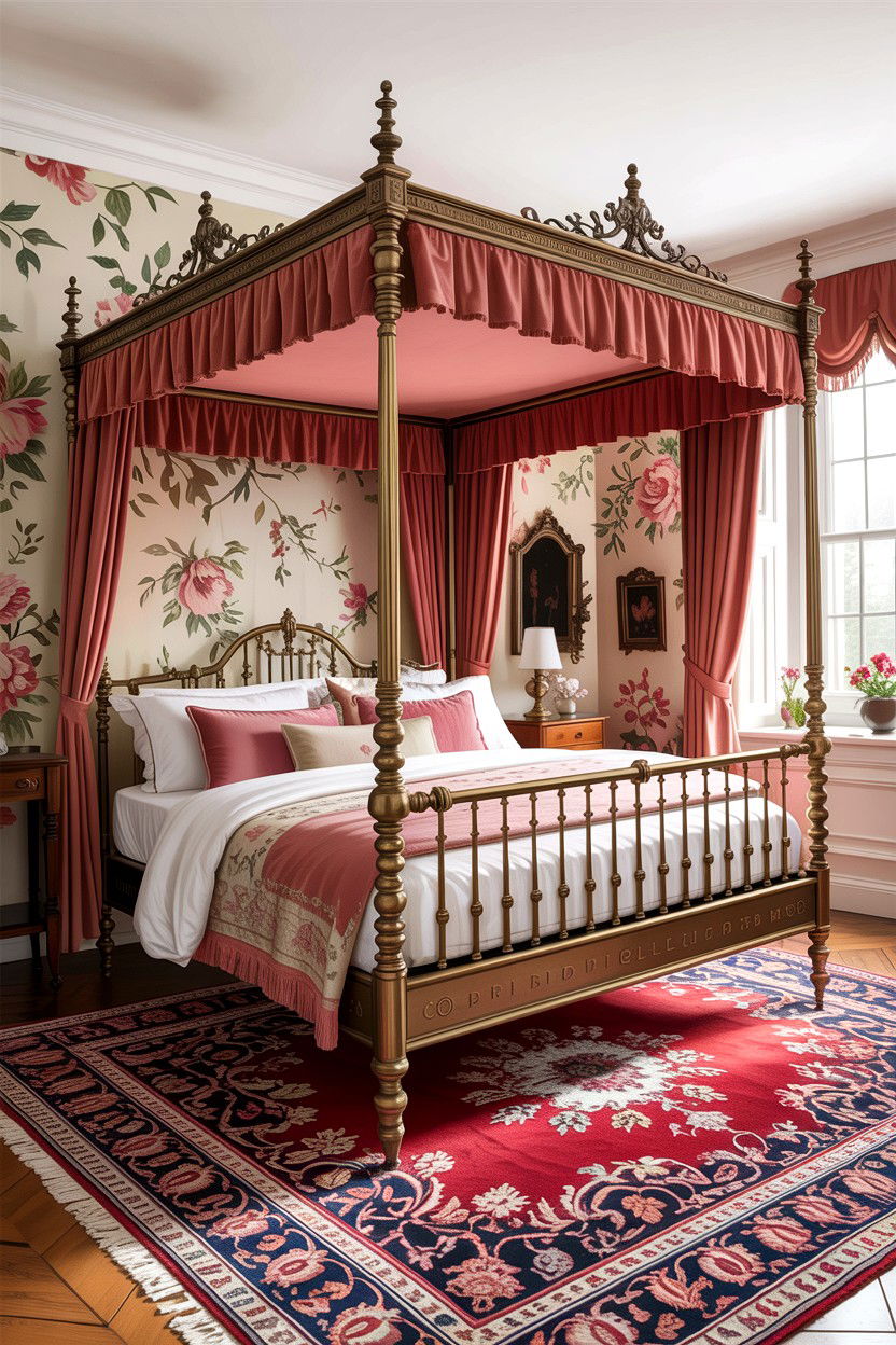 Vintage Brass Canopy Bed - 30 canopy bed ideas