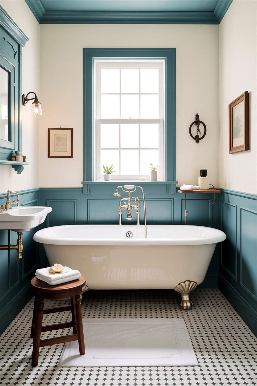 Vintage Clawfoot Bathroom - 30 country bathroom ideas