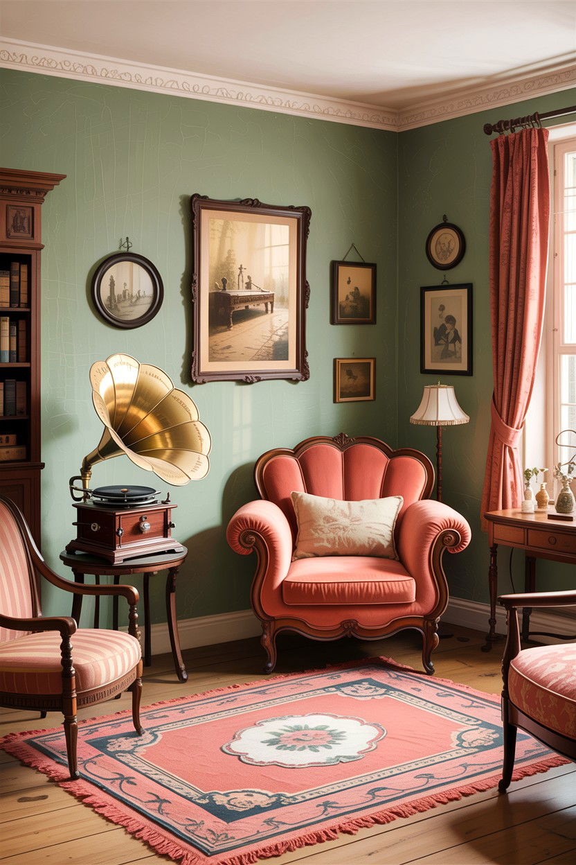 Vintage Edwardian living room - 30 Edwardian living room ideas