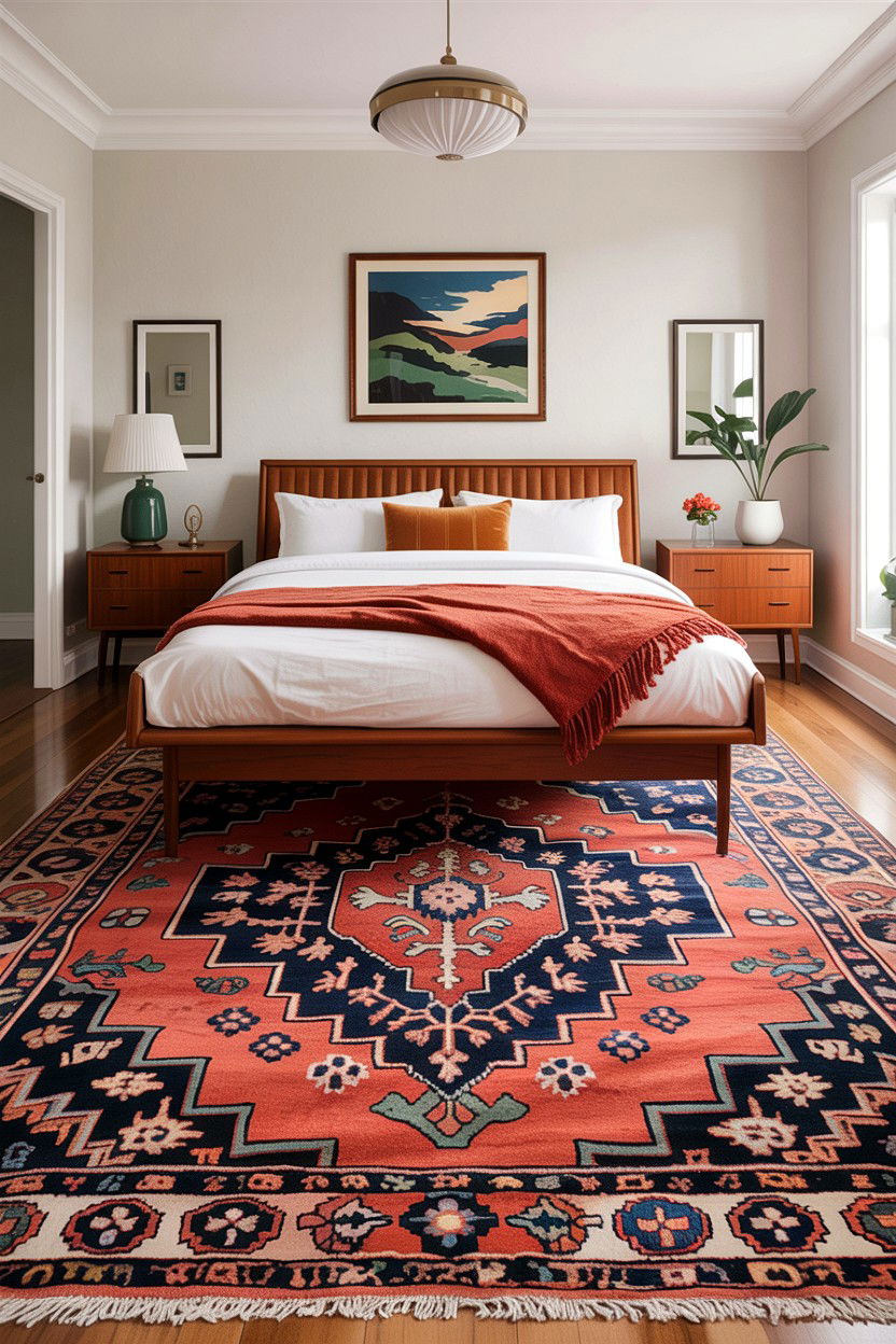 Vintage Heriz Rug - 30 bedroom oriental rugs