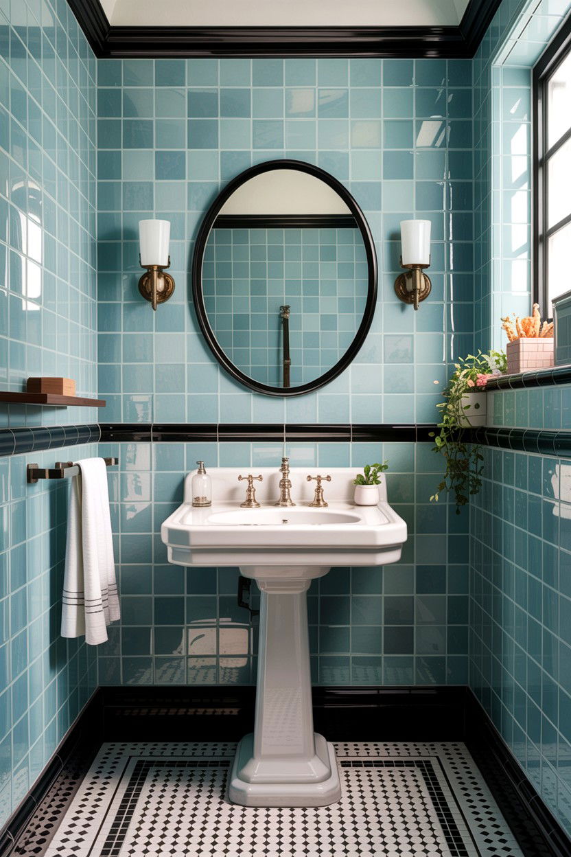 Vintage Light Blue Bathroom - 30 light blue bathroom ideas