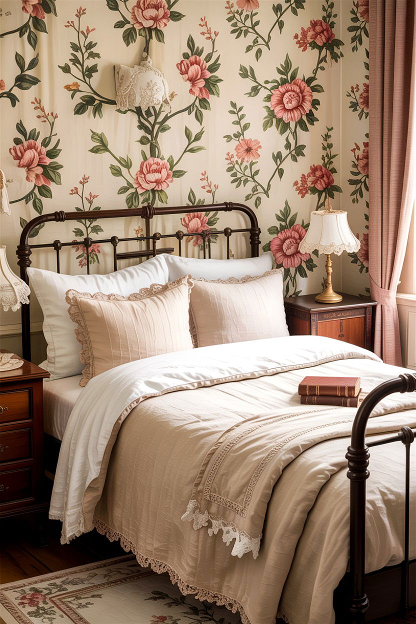 Vintage Linen Bedding - 30 linen bedroom ideas