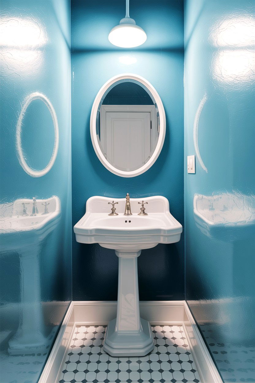 Vintage Pedestal Sink - 30 classic bathroom ideas