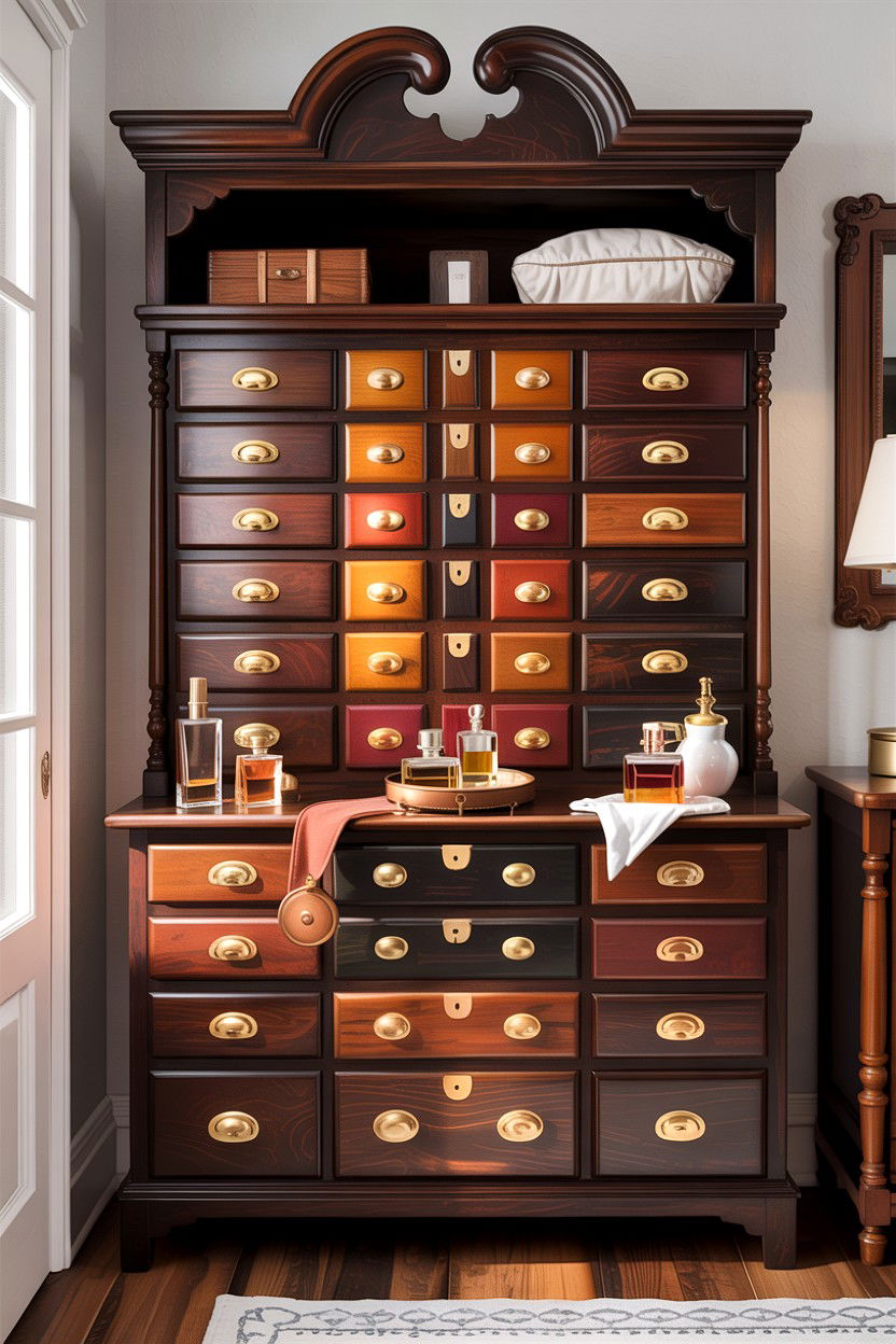 Vintage Style Apothecary Dresser - 30 bedroom wide dressers