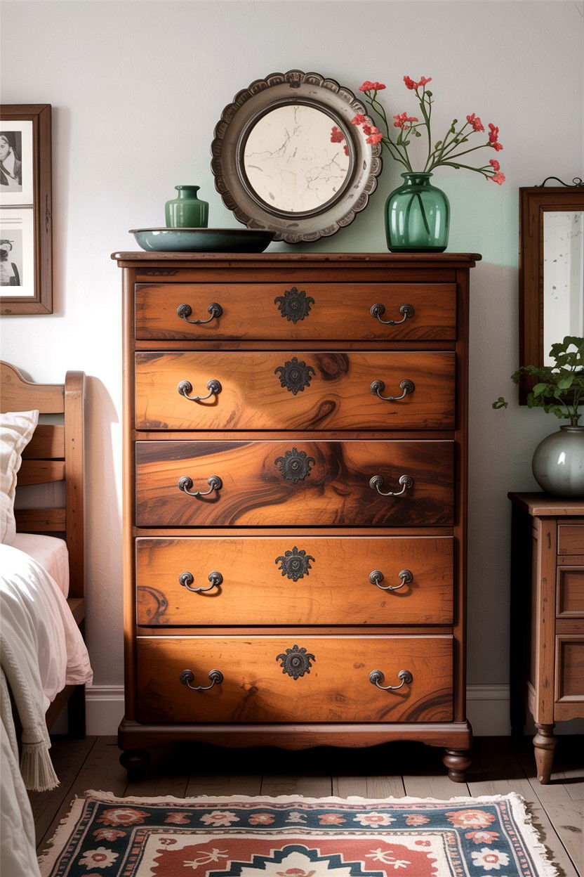 Vintage Tall Dresser - 30 bedroom tall dressers