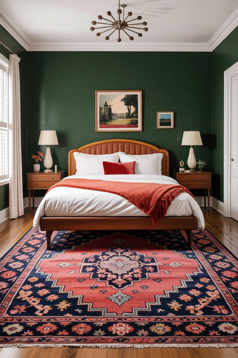 Vintage Wool Rug - 30 bedroom wool rugs